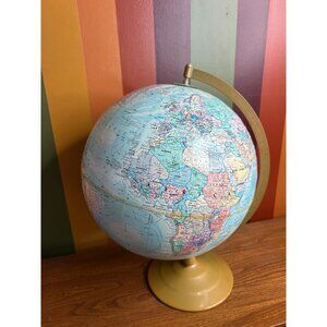 Globemaster 12” world globe vintage large earth desktop decor